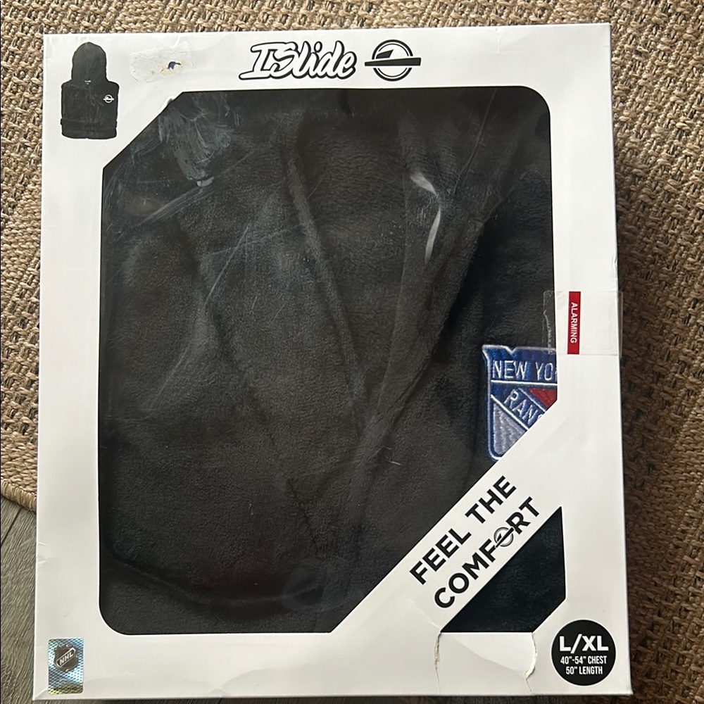 ISlide New York Rangers Black Hoodie